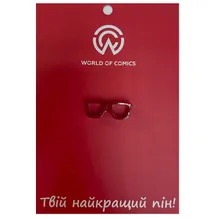 Металлический значок (пин) Glasses (Red), (13334)