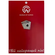Металлический значок (пин) Cards (Silver), (13344)