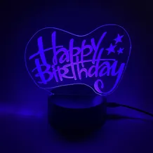 Акриловий світильник «Happy Birthday», (44564)