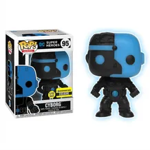 Фигурка Funko POP! Justice League: Cyborg Silhouette Glow in the Dark, (24744)