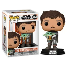 Фигурка Funko POP! Star Wars: Mandalorian Mando Holding Child, (54525)