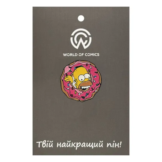 Металевий значок (пін) The Simpsons: Homer Simpson In Donut, (10524)