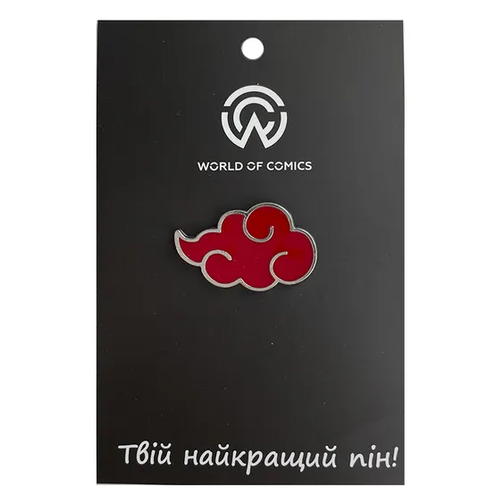 Металлический значок (пин) Naruto: Akatsuki: Logo, (10656)