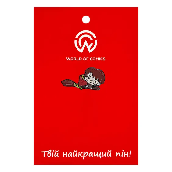 Металлический значок (пин) Wizarding World: Harry Potter: Harry Potter On Nimbus Two Thousand (Chibi), (10729)