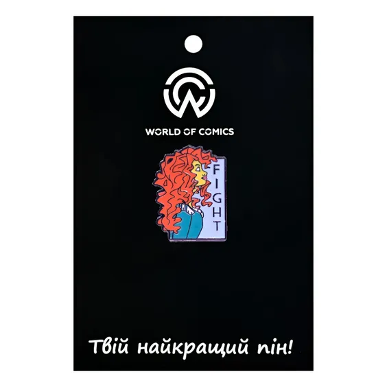 Металевий значок (пін) Disney: Brave: Merida: «‎Fight», (11625)