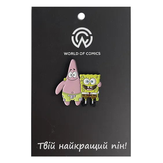 Металевий значок (пін) SpongeBob SquarePants: Patrick and Bob, (11756)