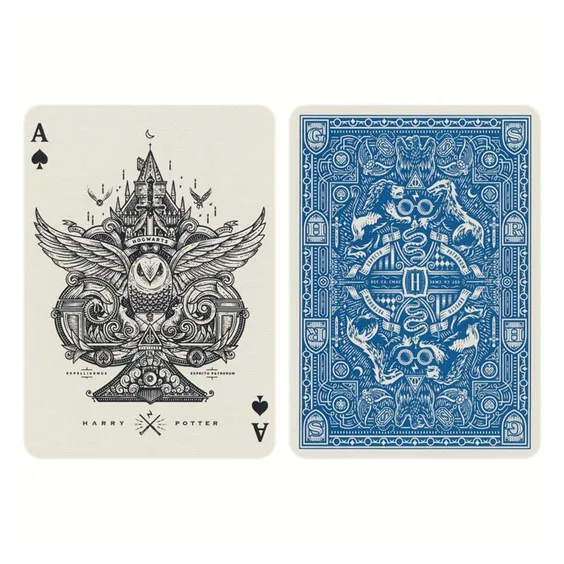 Игральные карты Theory11: Wizarding World: Harry Potter: Hogwarts: Ravenclaw (Blue), (120027) 2