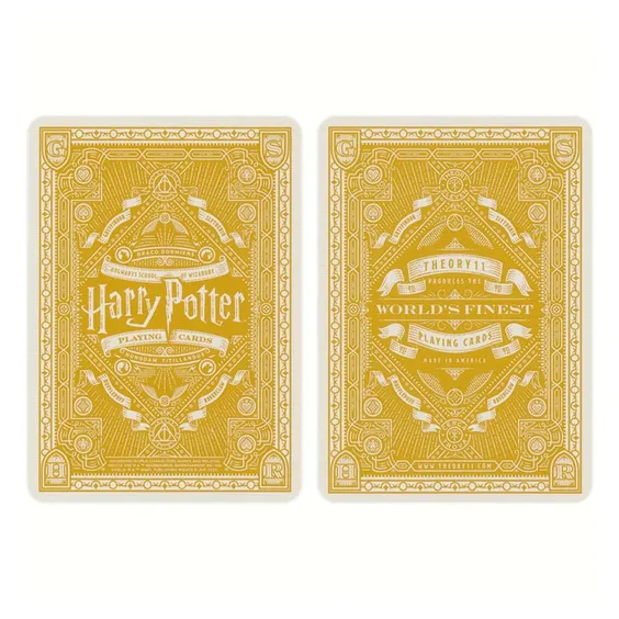 Игральные карты Theory11: Wizarding World: Harry Potter: Hogwarts: Hufflepuff (Yellow), (120028) 6