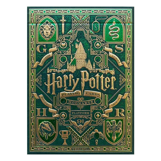 Игральные карты Theory11: Wizarding World: Harry Potter: Hogwarts: Slytherin (Green), (120029)