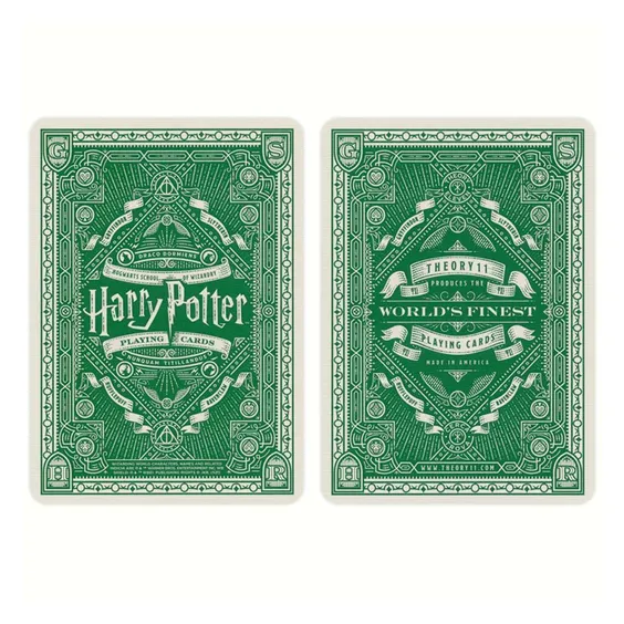 Игральные карты Theory11: Wizarding World: Harry Potter: Hogwarts: Slytherin (Green), (120029) 6