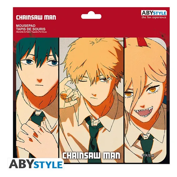 Коврик для мыши ABYstyle: Chainsaw Man: Aki, Denji and Power, (121800) 2