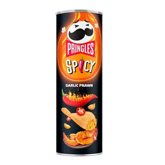 Чипсы Pringles: Spicy: Garlic Prawn, (122767)