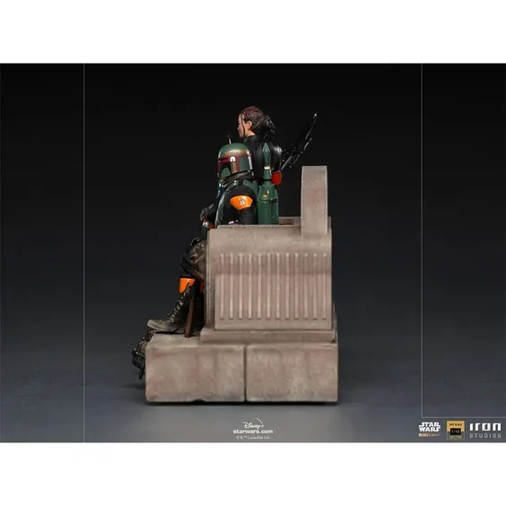 Коллекционная фигура Iron Studios: Star Wars: The Mandalorian: Boba Fett and Fennec Shand on Throne (Deluxe), (128105) 2