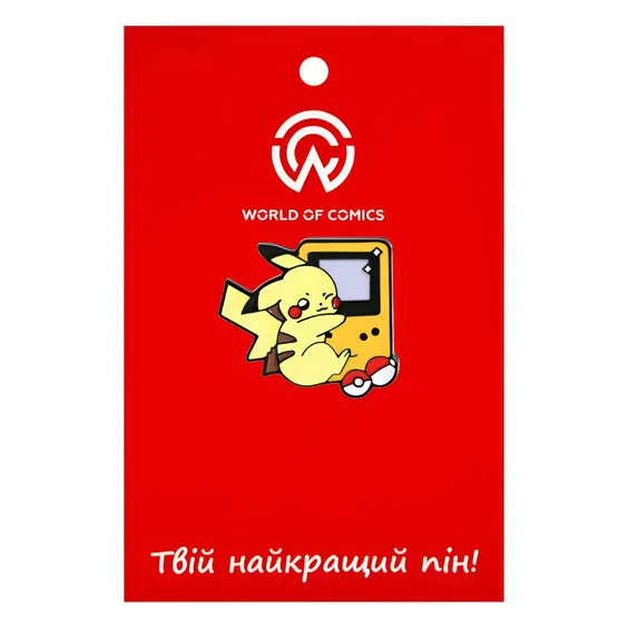 Металлический значок (пин) Pokemon: Pikachu w/ Nintendo, (13007)