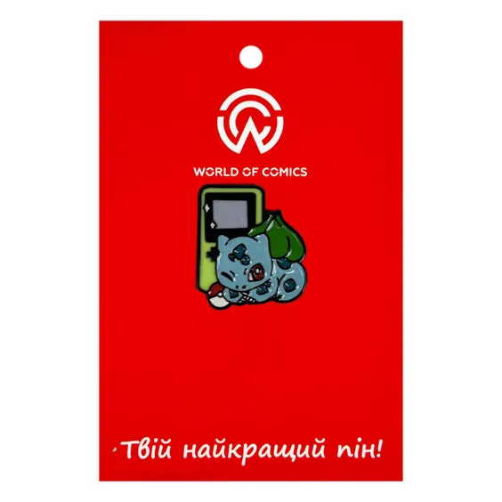 Металлический значок (пин) Pokemon: Bulbasaur w/ Nintendo, (13008)