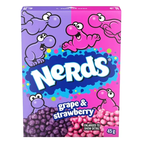 Конфеты Wonka: Nerds: Grape and Strawberry, (131780)