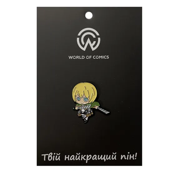 Металлический значок (пин) Attack on Titan: Armin, (13489)