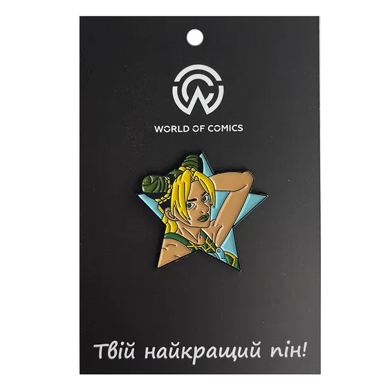 Металлический значок (пин) JoJo's Bizarre Adventure: Jolyne Cujoh, (13617)