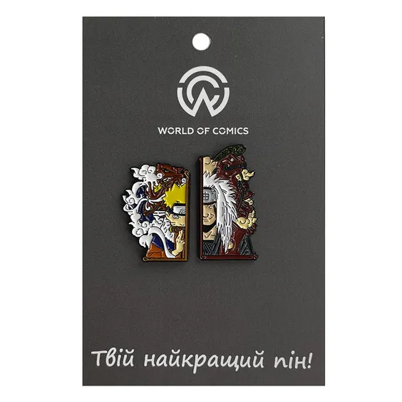 Металлический значок (пин) Naruto: Naruto and Jiraiya, (13646)