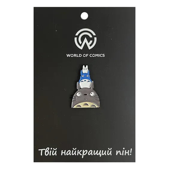 Металевий значок (пін) Studio Ghibli: My Neighbor Totoro: Totoro, Chu and Chibi, (13679)