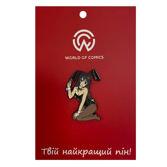 Металлический значок (пин) Rascal Does Not Dream of Bunny Girl Senpai: Mai Sakurajima, (13809)