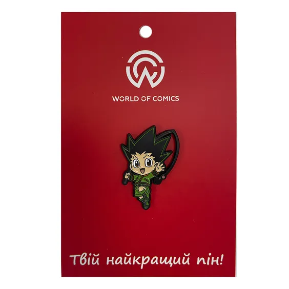 Металлический значок (пин) Hunter x Hunter: Gon w/ Fishing Rod, (13847)