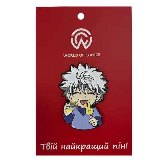 Металлический значок (пин) Hunter x Hunter: Killua w/ Candys, (13916)