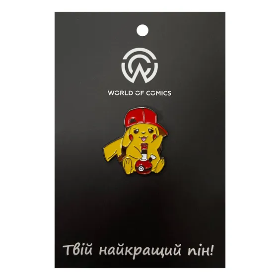 Металевий значок (пін) Pokemon: Pikachu w/ Pokebong, (13930)