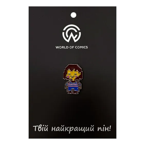 Металевий значок (пін) Undertale: Frisk, (13957)