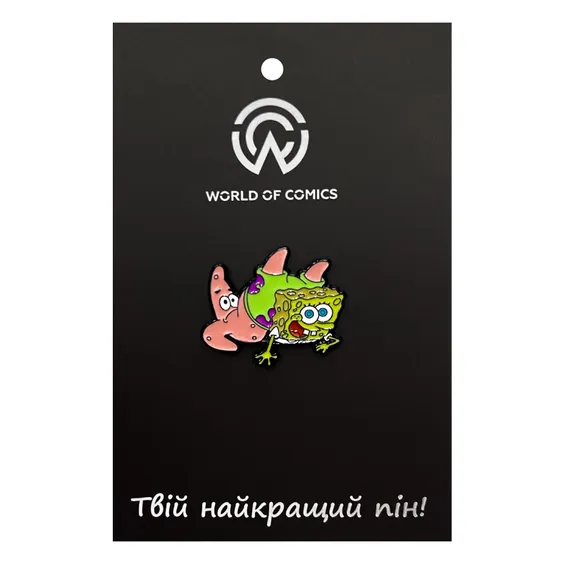 Металлический значок (пин) SpongeBob SquarePants: Patrick and SpongeBob, (14021)