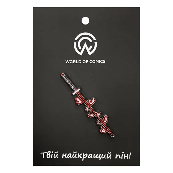 Металлический значок (пин) Demon Slayer: Mitsuri Kanroji: Nichirin Katana, (14048)