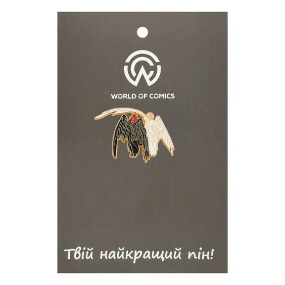 Металевий значок (пін) Good Omens: Aziraphale and Crowley, (14063)