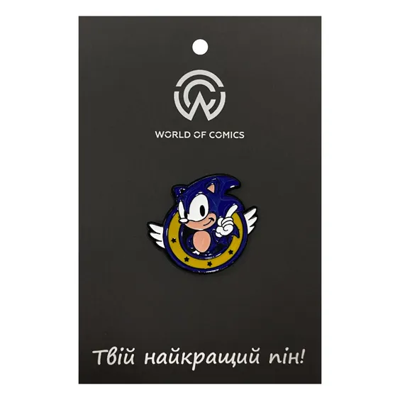 Металевий значок (пін) Sonic: The Hedgehog: Sonic, (14089)