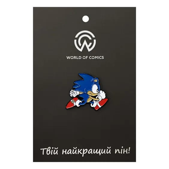 Металевий значок (пін) Sonic: The Hedgehog: Sonic, (14127)