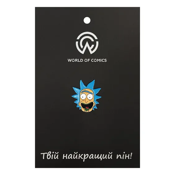 Металлический значок (пин) Rick & Morty: Rick Sanchez, (14141)