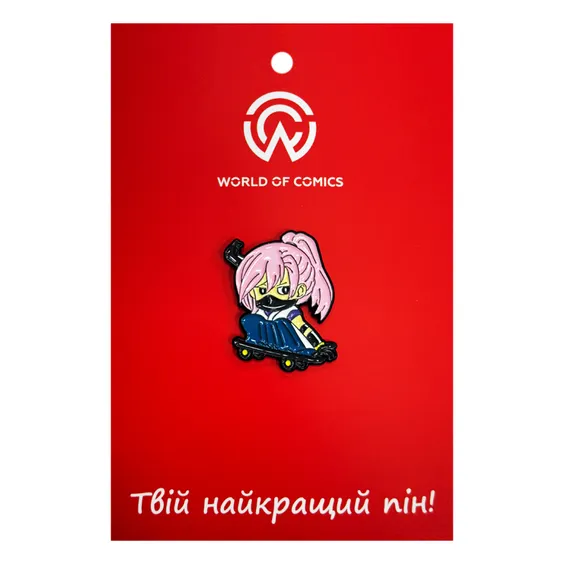 Металевий значок (пін) SK8 the Infinity: Cherry Blossom on Skateboard, (14167)