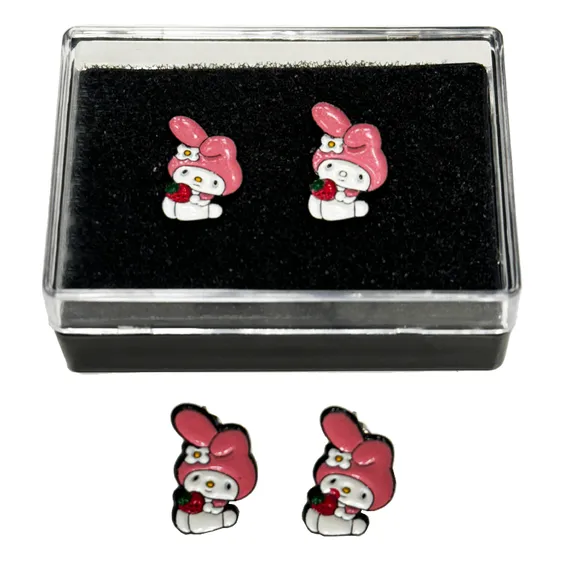 Сережки Onegai My Melody: My Melody w/ Strawberry, (14221)