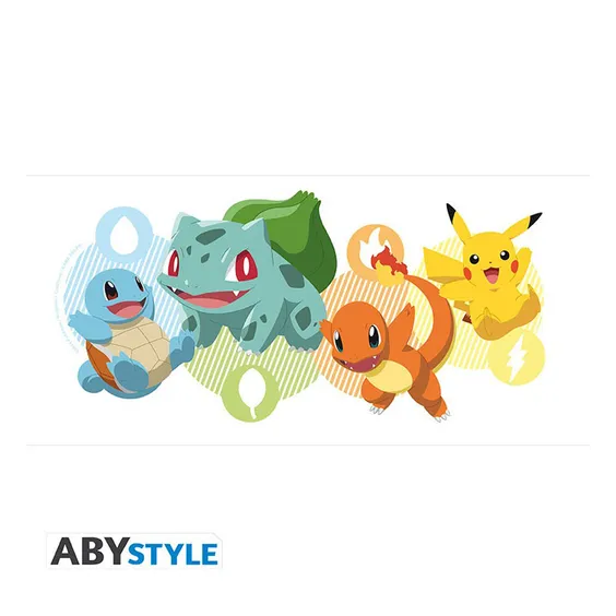 Кухоль ABYstyle: Pokemon: Pikachu, Charmander, Squirtle and Bulbasaur, (153566) 3