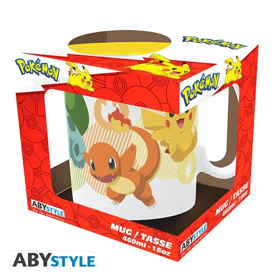 Кухоль ABYstyle: Pokemon: Pikachu, Charmander, Squirtle and Bulbasaur, (153566) 4