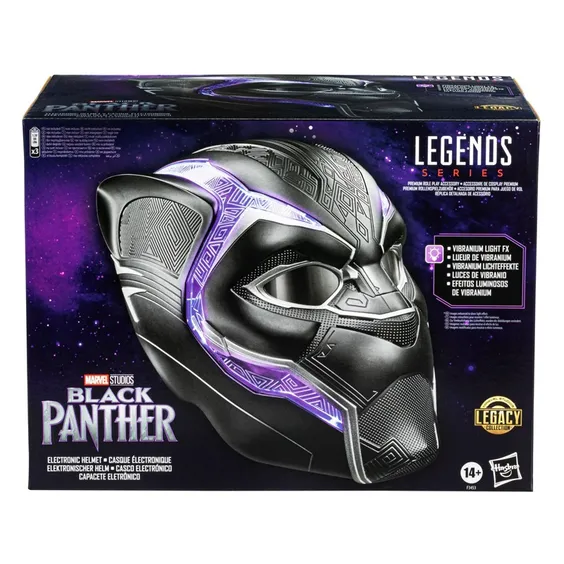 Интерактивный шлем Hasbro: Marvel: Legends Series: Black Panther: Electronic Helmet, (154080) 2