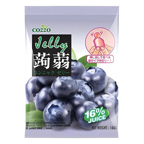 Желейні цукерки Cozzo: Jushida Konnyaku: Blueberry, (207259)