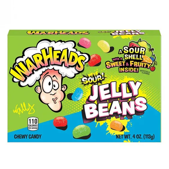 Конфеты Warheads: Sour Jelly Beans, (235010)