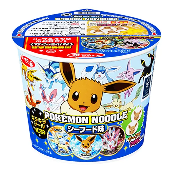 Локшина Sanyo Foods: Sapporo: Pokemon: Seafood Flavour Noodle, (24064) 2