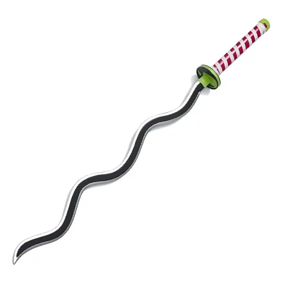Катана Demon Slayer: Obanai Iguro: Twisted Nichirin Katana, (290500)