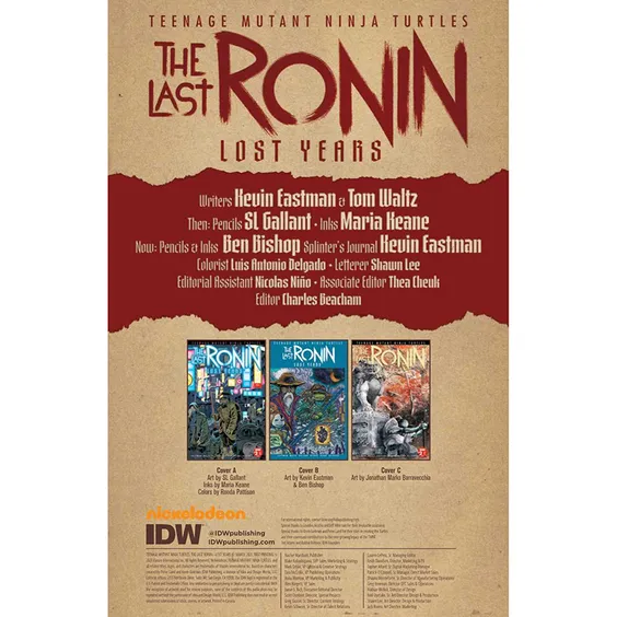 Комикс Teenage Mutant Ninja Turtles. The Last Ronin. The Lost Years. Volume 1. #2, (310211) 2