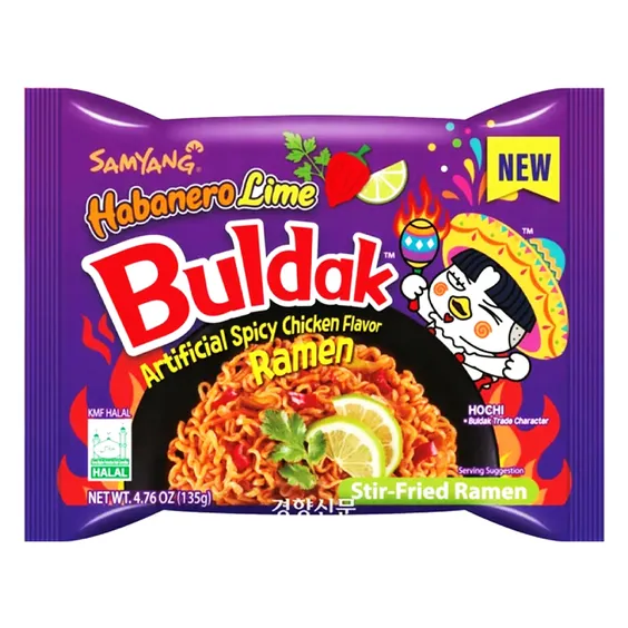 Лапша Samyang: Buldak: Habanero Lime, (314377)