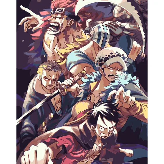 Картина по номерам Kartiny Origami: One Piece: Characters, (3201)