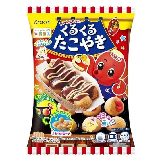 Цукерки Kracie: Poppin' Cookin: Kuru-Kuru Takoyaki (DIY), (356867)