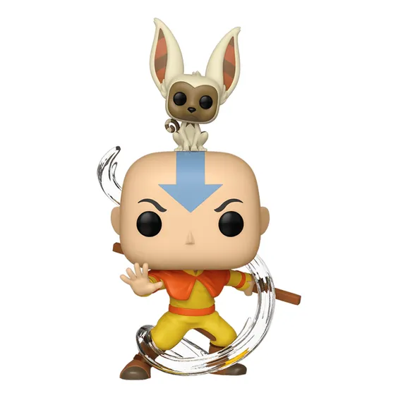 Фигурка Funko POP!: Animation: Avatar: The Last Airbender: Aang w/ Momo, (36463) 2