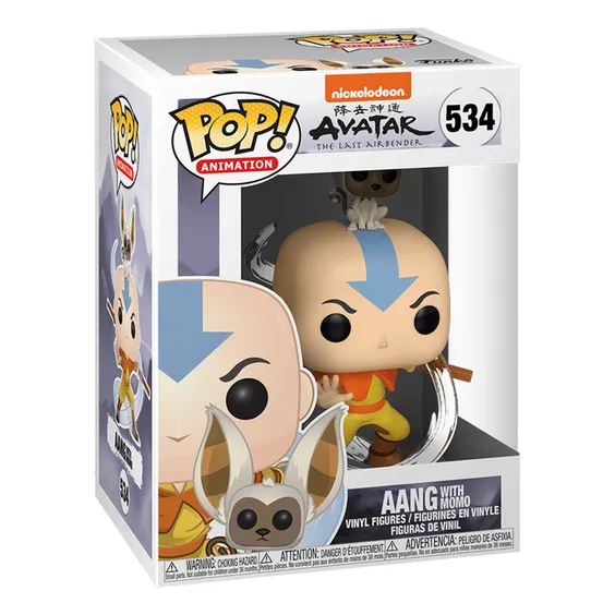 Фигурка Funko POP!: Animation: Avatar: The Last Airbender: Aang w/ Momo, (36463) 3